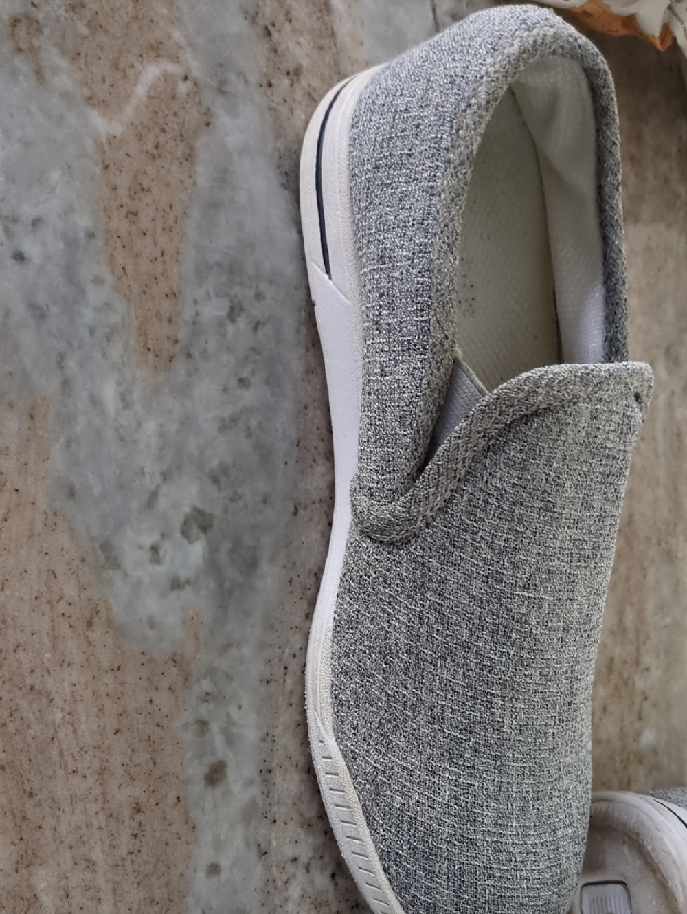 Dexter Women’s Slip-On Bowling Shoes in Light Gray Knit 7.5 - Picture 5 of 5
